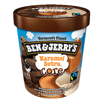 Ben & Jerry's, Karamel Sutra CORE Ice Cream, Pint (8 Count)