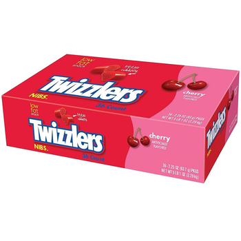 Twizzlers, Cherry Nibs, 2.25 oz. Bags (36 Count)