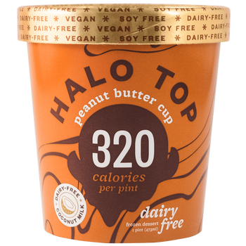Halo Top, NON-DAIRY Peanut Butter Cup Ice Cream, Pint (1 Count)