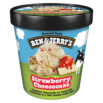 Ben & Jerry's,  Strawberry Cheesecake  Ice Cream, Pint (8 Count)