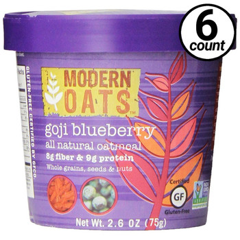 Modern Oats Goji Blueberry Oatmeal 2.6 oz. cup (6 count)