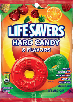 Life Savers, Five Flavor Hard Candy Peg Bag, 6.25 oz (1 count)