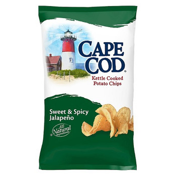 Cape Cod Kettle Cooked Potato Chips, Jalapeno 2.0 Oz Bag (1 Count)