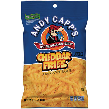 Andy Capp's Cheddar Fries, 3.0 oz. bag (1 count)