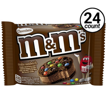 M&M's Chocolate Ice Cream Cookie Sandwich, Single (24 Count)