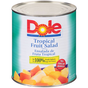 Dole, Tropical Fruit Salad in 100% Juice, #10 can, 106.19 oz. (6 count)
