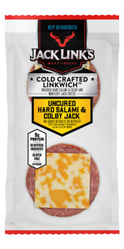 Jack Link's, Beef And Pork Hard Salami And Colby Jack Cheese, 1.5 oz. (16 Count)