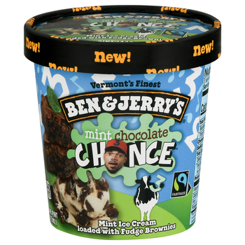 Ben & Jerry's, Mint Chocolate Chance Ice Cream, Pint (1 Count)