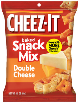 Cheez-It, Baked Snack Mix, Double Cheese, 3.5 oz. Bag (1 Count)