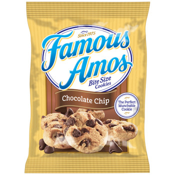 Famous Amos, Chocolate Chip Bite Size Cookies 3.0 oz. (1 Count)