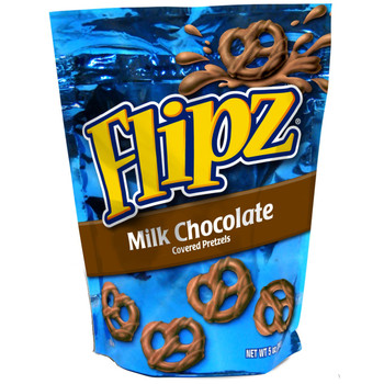 Flipz, Milk Chocolate Pretzel, 5.0 oz. Stand Up Pouch (1 Count)