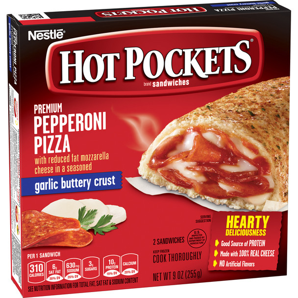 Hot Pockets, Pepperoni Pizza, 9 oz. Sandwich (1 Count)