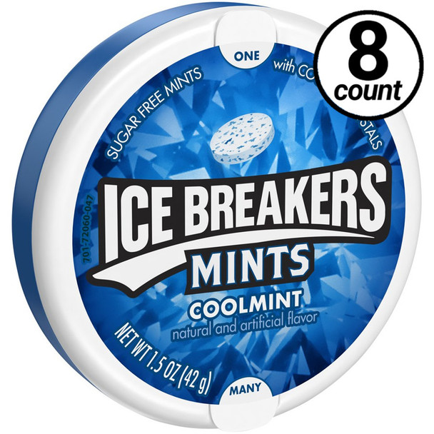 Ice Breakers Mints, Sugar Free Coolmint 1.5 oz. (8 Count)