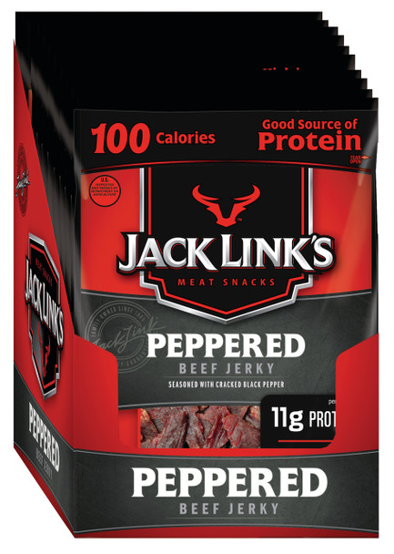 Jack Link's, Peppered Beef Jerky, 1.25 oz. Bag (10 Count)