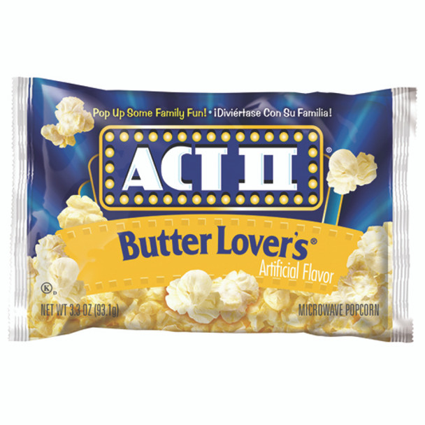 ACT II Popcorn, Butter Lovers, 2.75 oz. Microwavable Bag (1 Count)