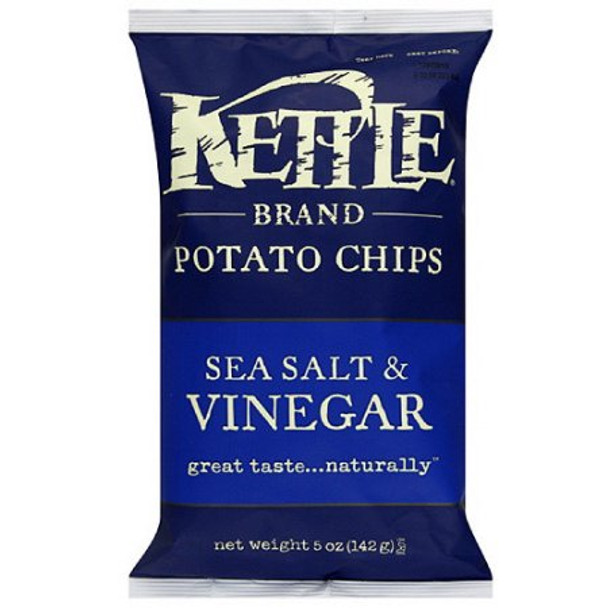 Kettle Brand, Sea Salt and Vinegar, 5.0 oz. Bag (1 Count)