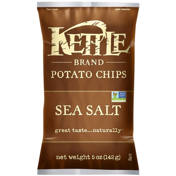 Kettle Brand, Sea Salt, 5.0 oz. Bag (1 Count)