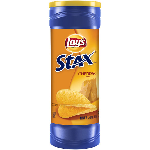 Lay's Stax, Cheddar, 5.5 oz. Tube (1 Count)