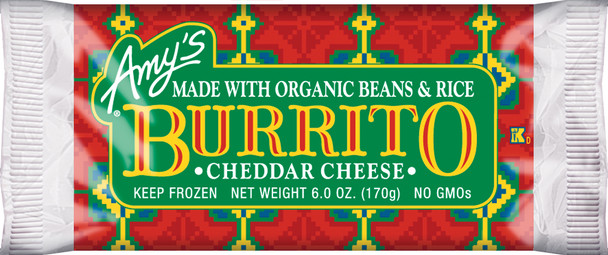 Amy's Kitchen, Bean & Cheese Burrito, 6.0 oz. Entree (1 Count)