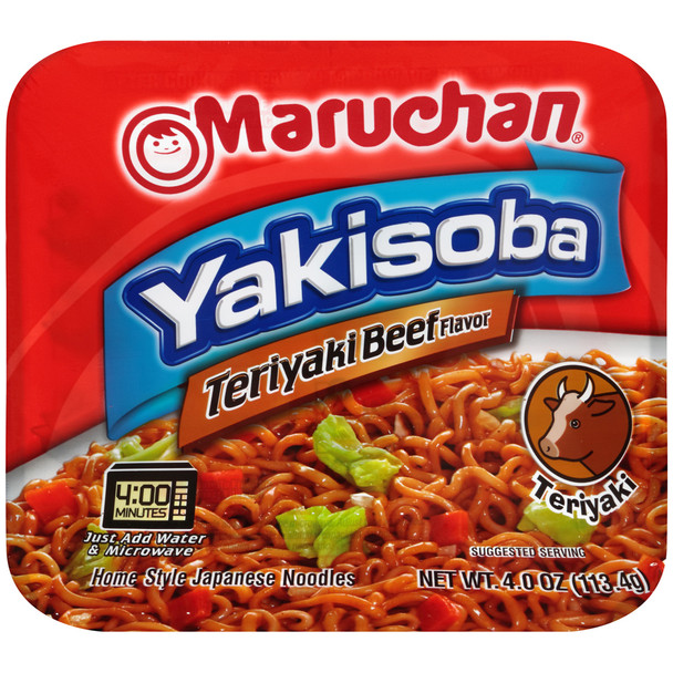 Maruchan, Yakisoba Home-Style Japanese Noodles, Teryaki Beef 4.0 oz. (1 Count)