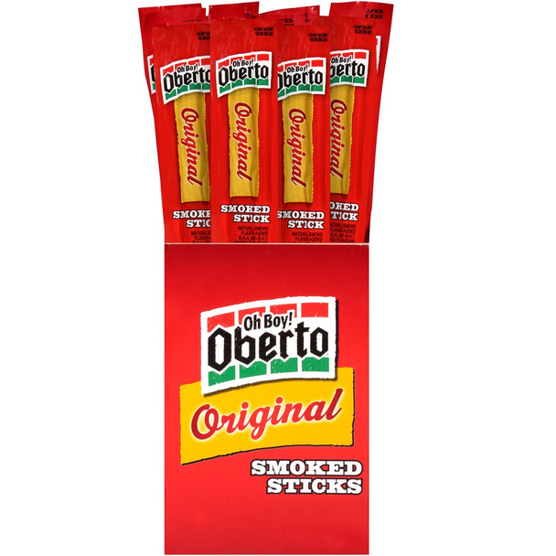 Oberto Sausage Stick, Original Natural Smoked Flavor, 1 oz. Stick (12 Count)