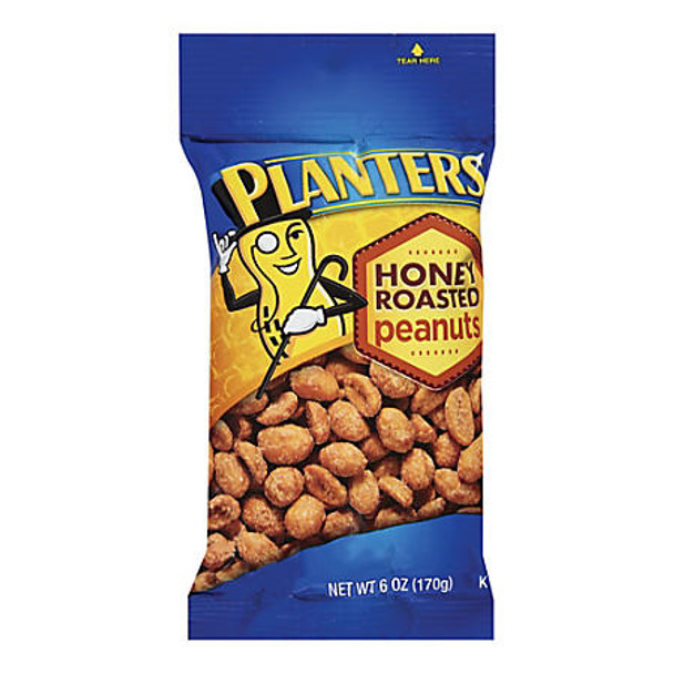 Planters, Honey Roasted Peanuts, 6.0 oz. Bag (1 Count)