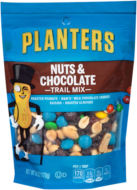 Planters, Trail Mix, Nut and Chocolate, 6.0 oz. Bag (1 Count)