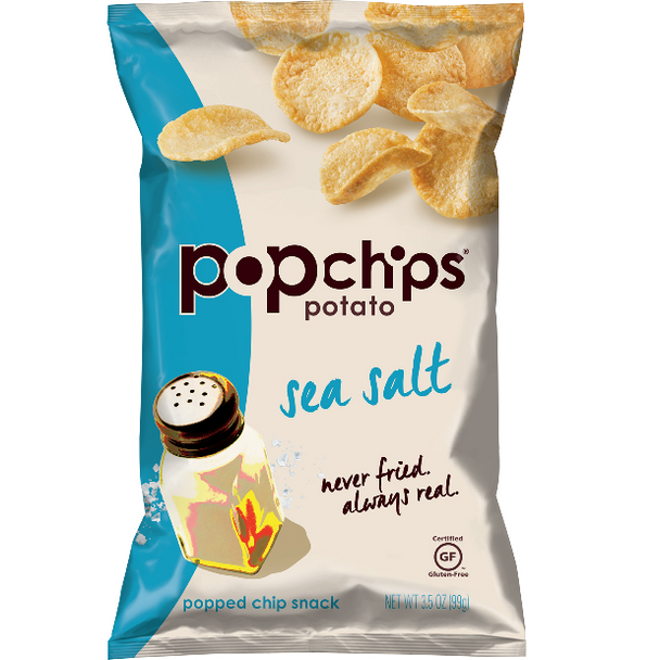 Popchips, Sea Salt, 3.5 oz. Bag (1 Count)