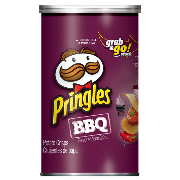 Pringles Potato Crisps, BBQ, 2.5 oz. Can (1 Count)