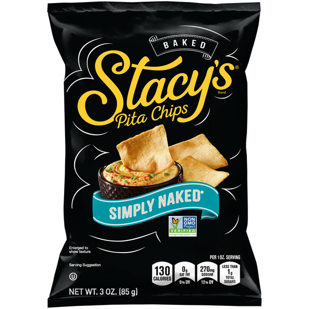 Stacy's Simply Naked with Sea Salt, 3.0 oz. Bag (1 Count)
