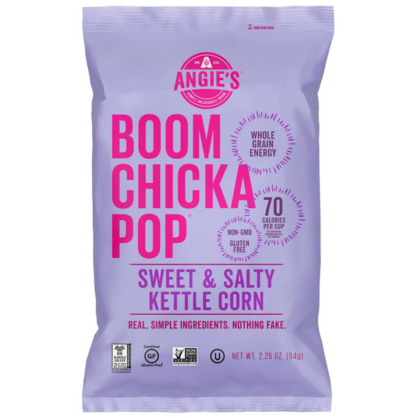Angie's Boom chicka pop, Sweet & Salty, 2.25 oz. Bag (1 Count)