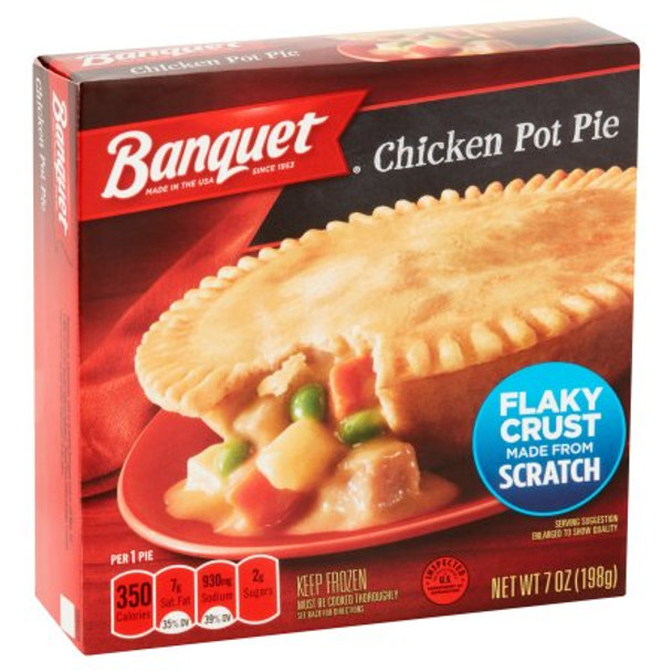 Banquet, Chicken Pot Pie, 7.0 oz. Microwavable Meal (1 Count)