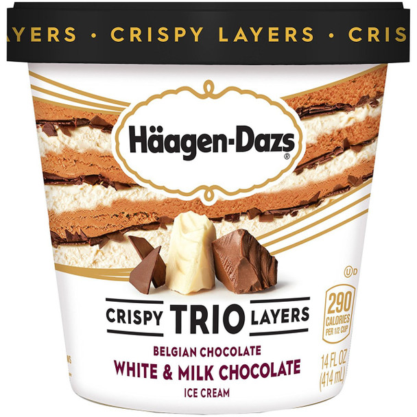 Haagen-Dazs, TRIO Tripple Chocolate, Pint (1 Count)