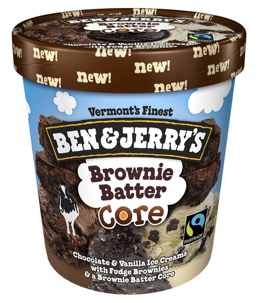 Ben & Jerry's, Brownie Batter Core, Pint (1 Count)