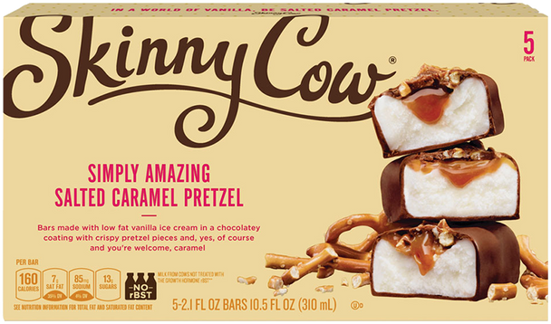Skinny Cow, Simply Amazing Salted Caramel Pretzel, 2.1 oz Bar ( 5 count )