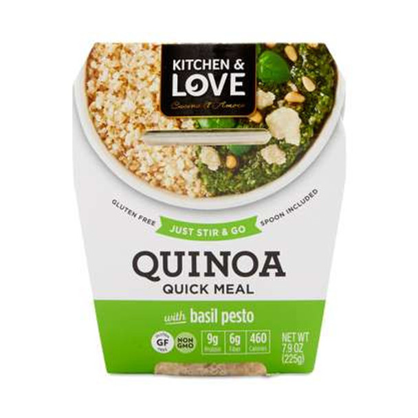 Kitchen & Love Quinoa Meal, w/Basil Pesto, 7.9 oz cup (6 count)