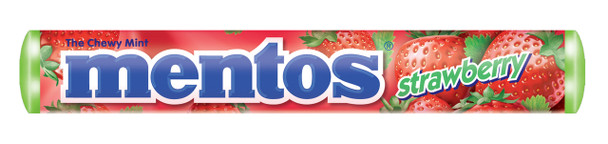 Mentos, Strawberry, 1.32 Oz Rolls (Case of 15)