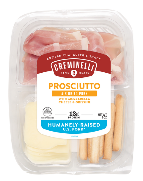 Cremenilli Prosciutto,Mozzarella & Grissini Box, 2.0 oz. Box (12 count)