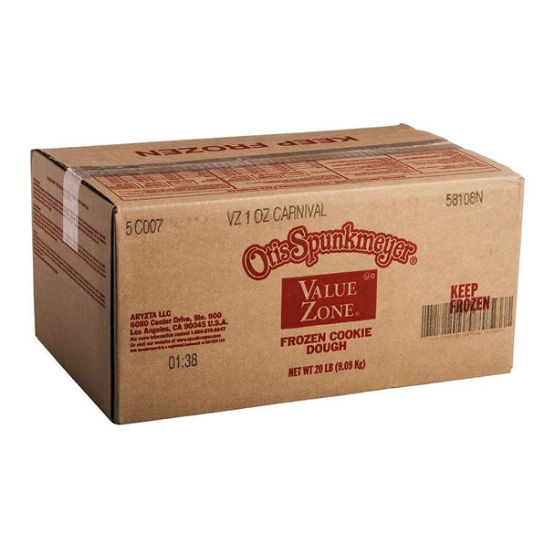 Otis Spunkmeyer Value Zone Carnival Cookie Dough. 1 Ounce - 320 per case