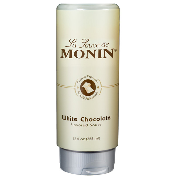 Monin, White Chocolate Sauce, 12 oz.  (6 Count)