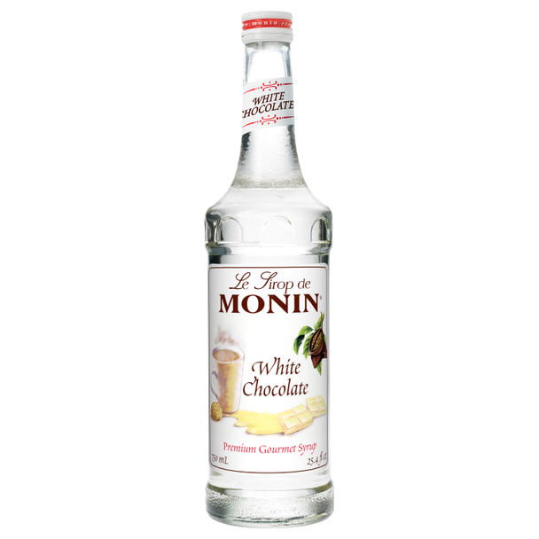 Monin, White Chocolate Syrup, 750 ml.  (12 Count)