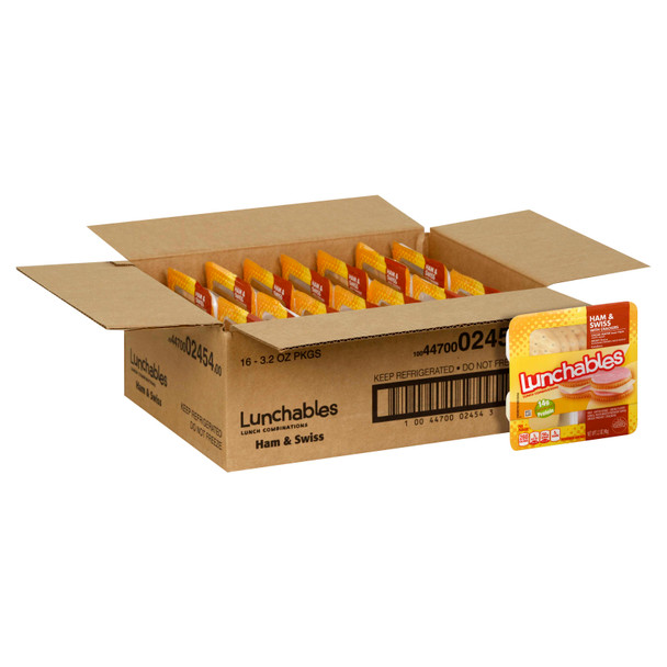 Lunchables, Ham & Swiss Cheese, 3.2 oz (16 count)