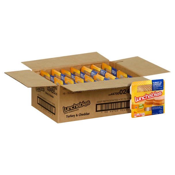 Lunchables, Turkey & Cheddar Cheese, 3.2 oz (16 count)