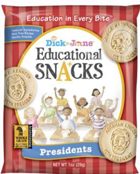 Dick and Jane, President Educational Snack Crackers, 1 oz. (120 Count)
