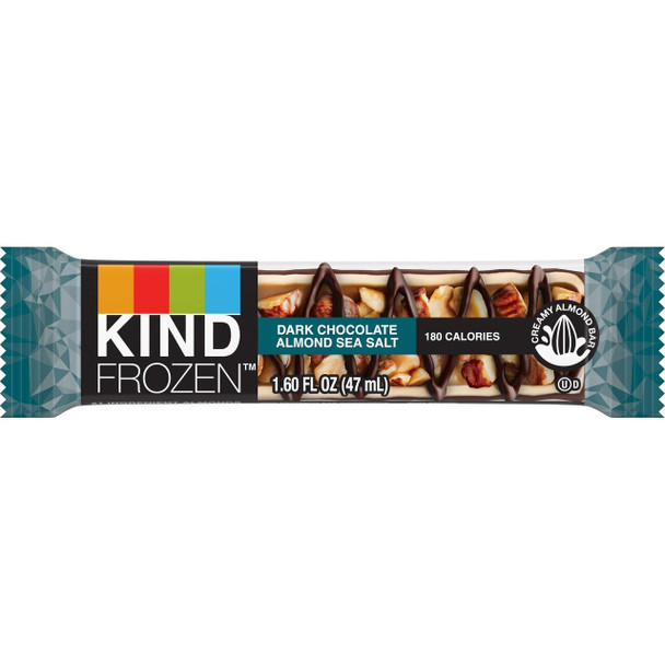 Kind Frozen, Dark Chocolate Almond Sea Salt Bar, 1.60 oz (24 count)