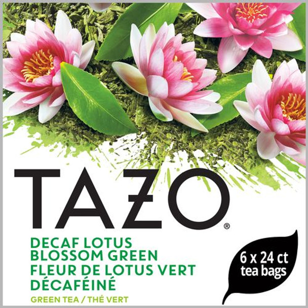 Tazo, Decaf Lotus Blossom Green Tea Bag , 24 Bags, (6 Count)