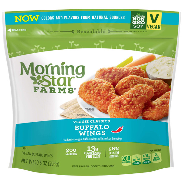 Morningstar Farms, Veggie Classic Buffalo Wings, 10.5 oz. (6 Count)