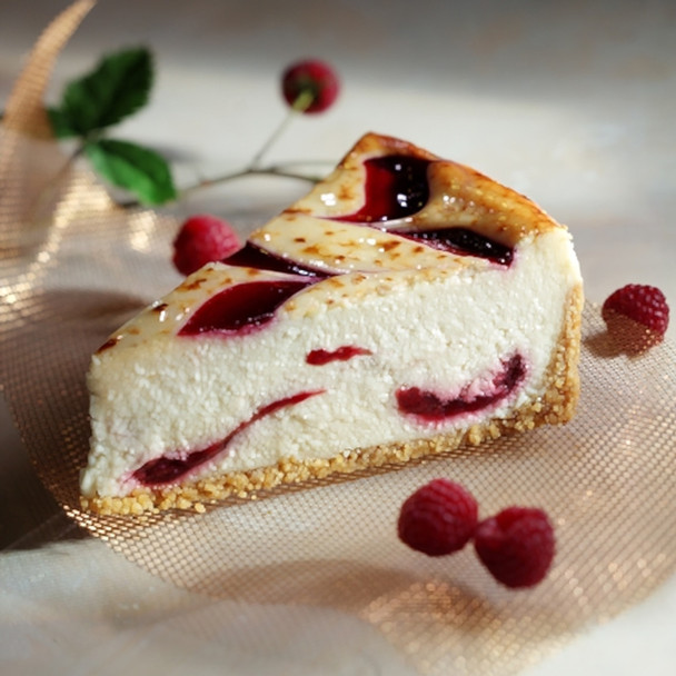 White Chocolate with Raspberry Cheesecake