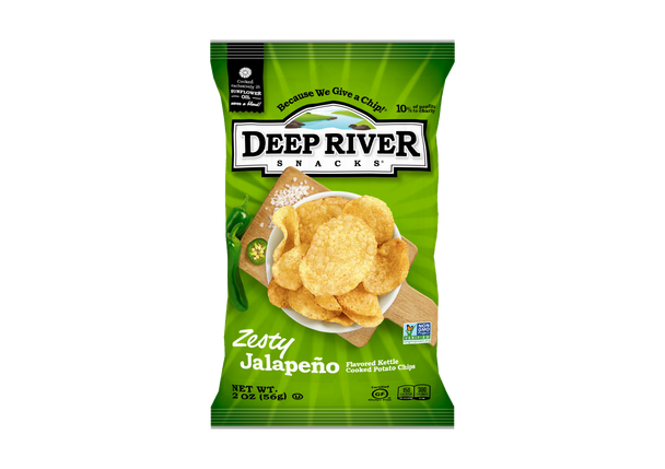 Deep River Snacks, Zesty Jalapeno Kettle Chips, 2 oz. (24 Count)