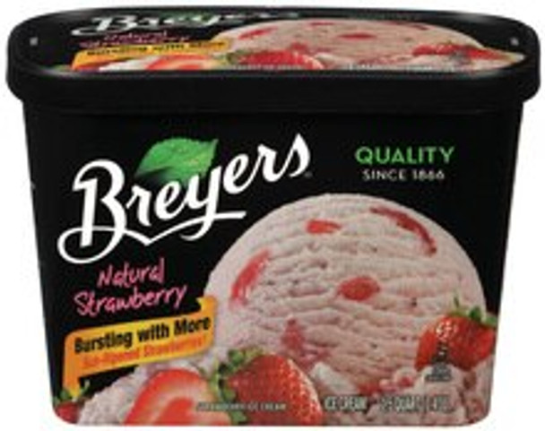 Breyer's, Strawberry Ice Cream, 48 oz. (1 Count)